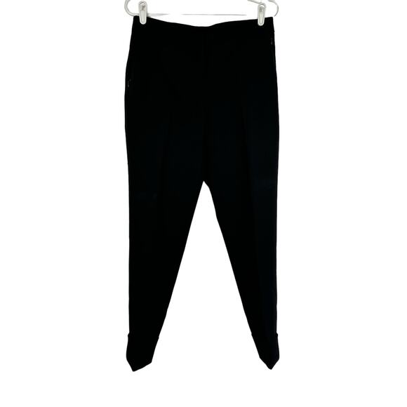 AKRIS Wool Double-Face Cropped Pants Black 6 - Picture 1 of 11